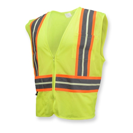 Radians Hi-Vis Econ TpR/Cl2 Glow Vest /2Tn Trm-Grn-M SV22GL-2ZGM-M